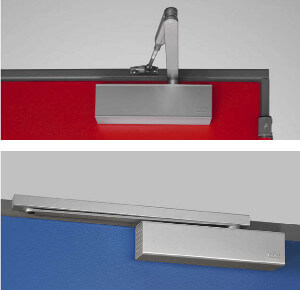 Door closer CP1 with scissor arm <br/>and CP2 with slide channel